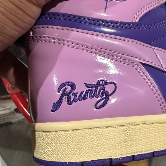 Kool Kiy 420 Runtz Purple and Pink High-Top Sneakers - Picture 5 of 8